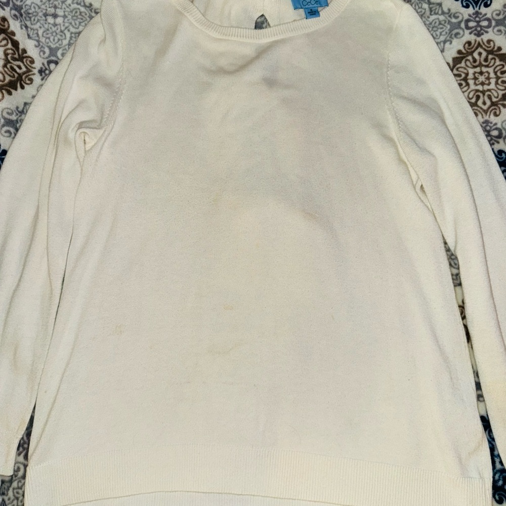 CeCe White Sweater